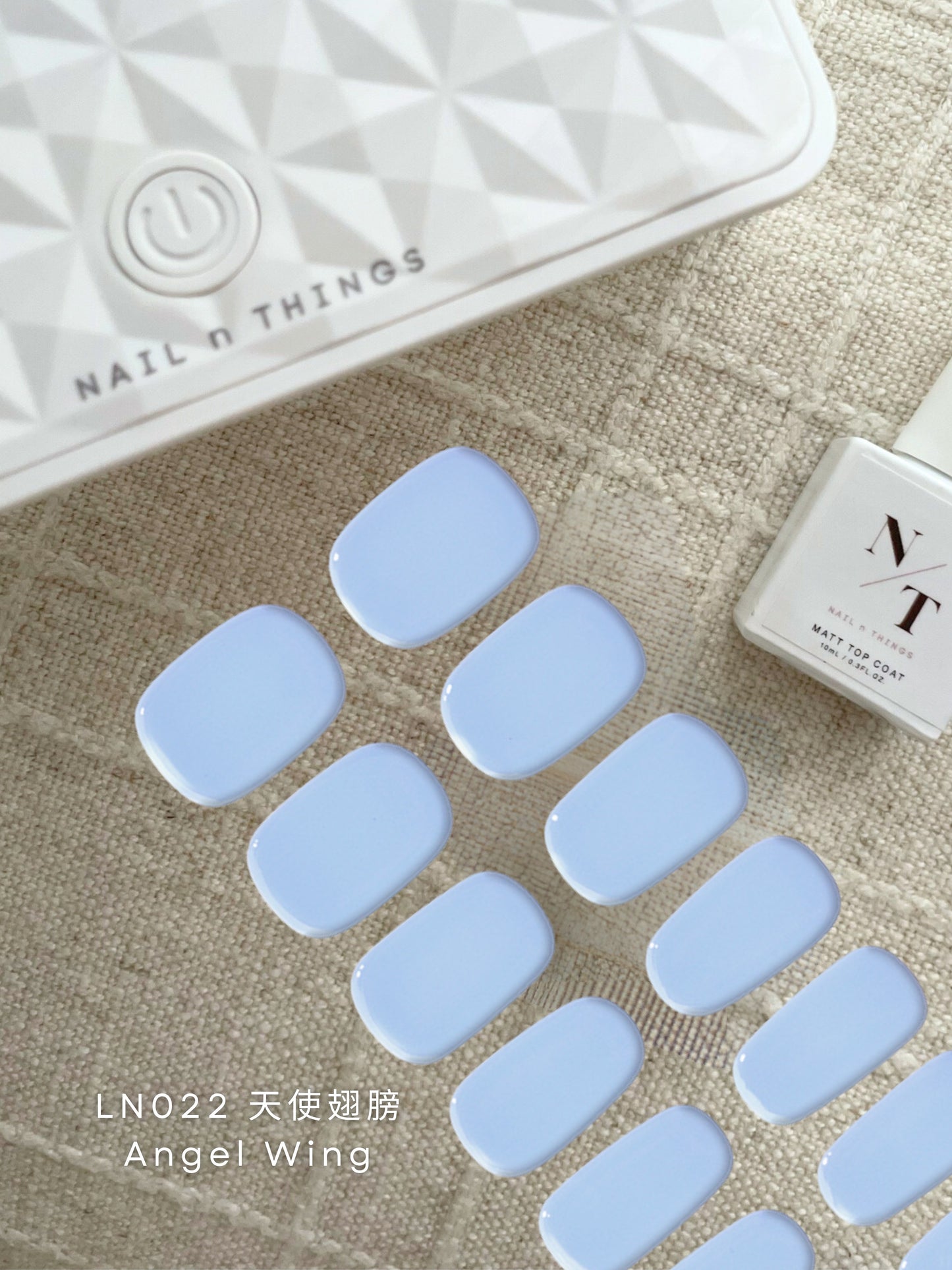 天使翅膀 Angel Wing LN022 -單色光療凝膠指甲貼(需照燈)