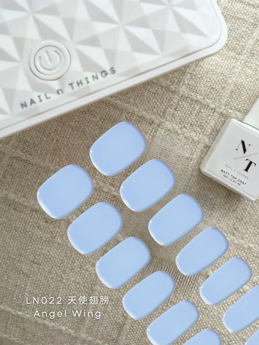 天使翅膀 Angel Wing LN022 -單色光療凝膠指甲貼(需照燈)