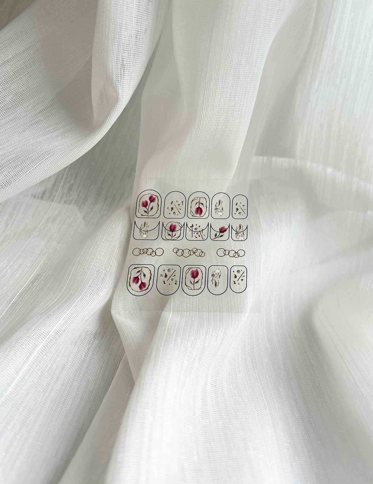 Romanic Rose Nail Stickers 浪漫玫瑰造型小貼紙