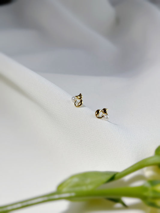 月亮貓耳環 MoonCat Earring