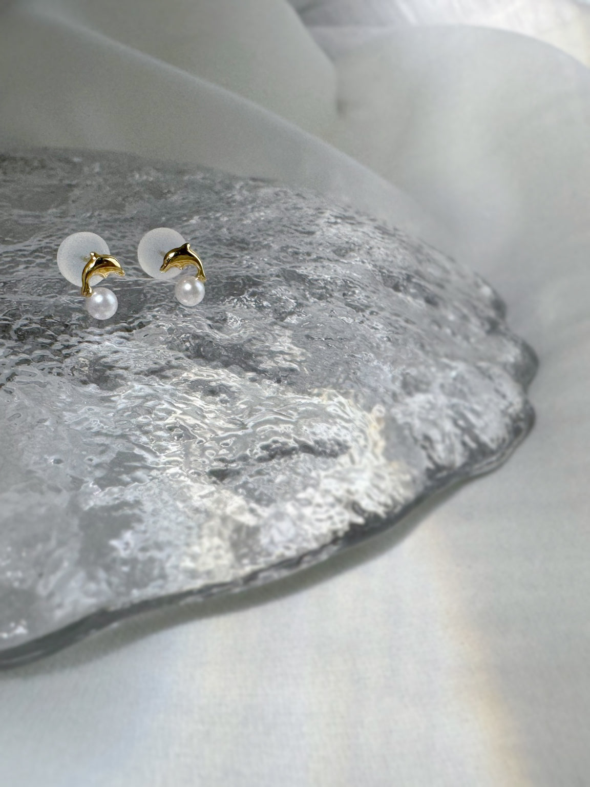 海豚跳躍耳環  Dancing Dolphin Earring