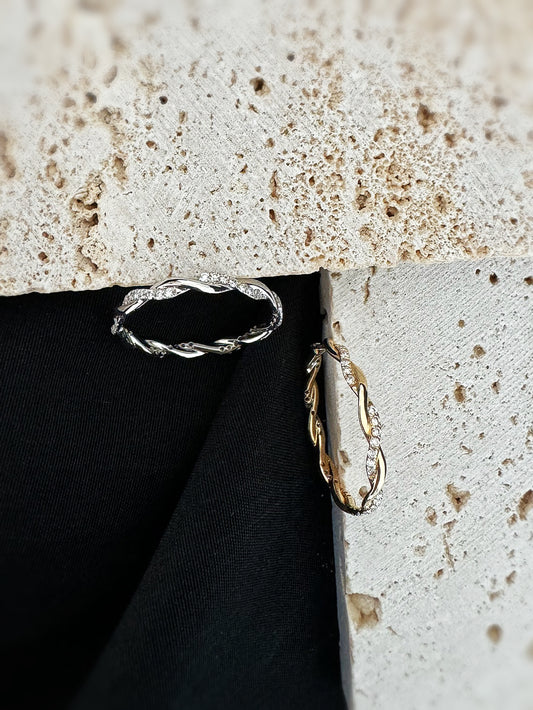 扭旋鑽石戒指 Twist Diamond Ring