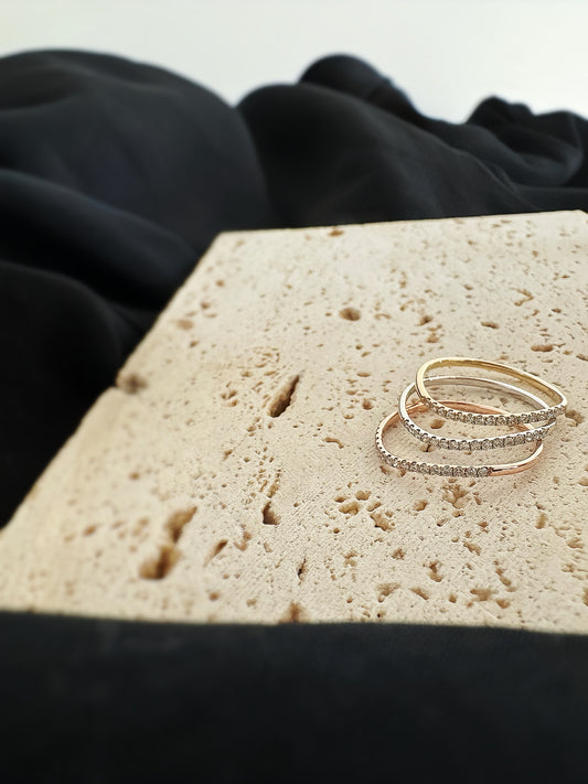 浪鑽石戒指 Wave Diamond Ring