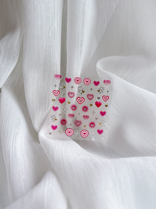 Love Jelly Nail Stickers 果凍愛心造型小貼紙