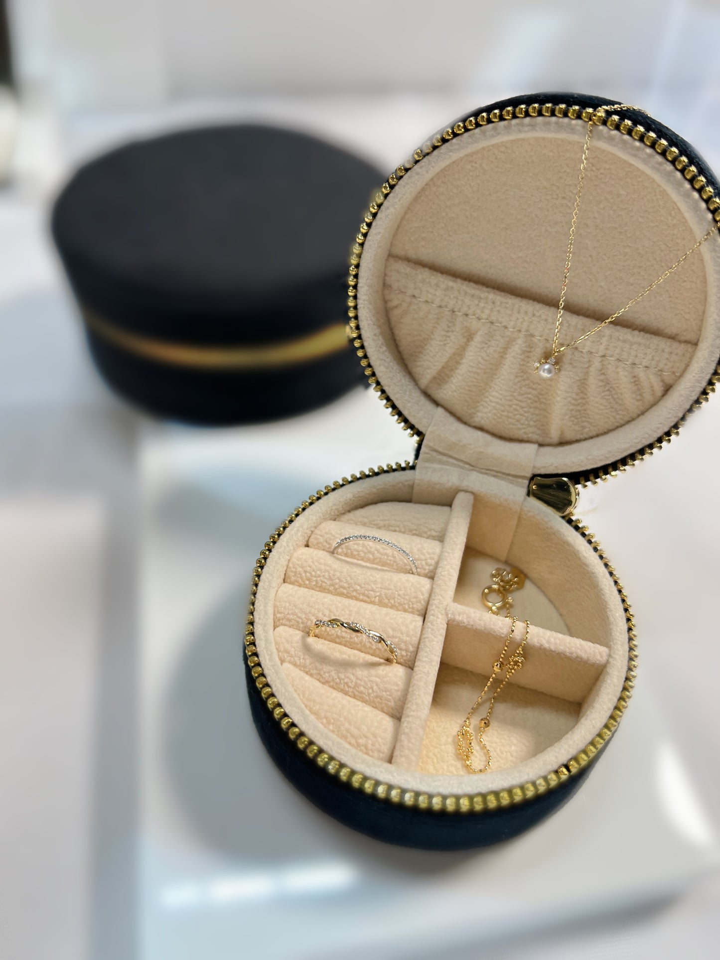 Mikado首飾收納盒 Mikado Black Velvet Jewellery Storage Case