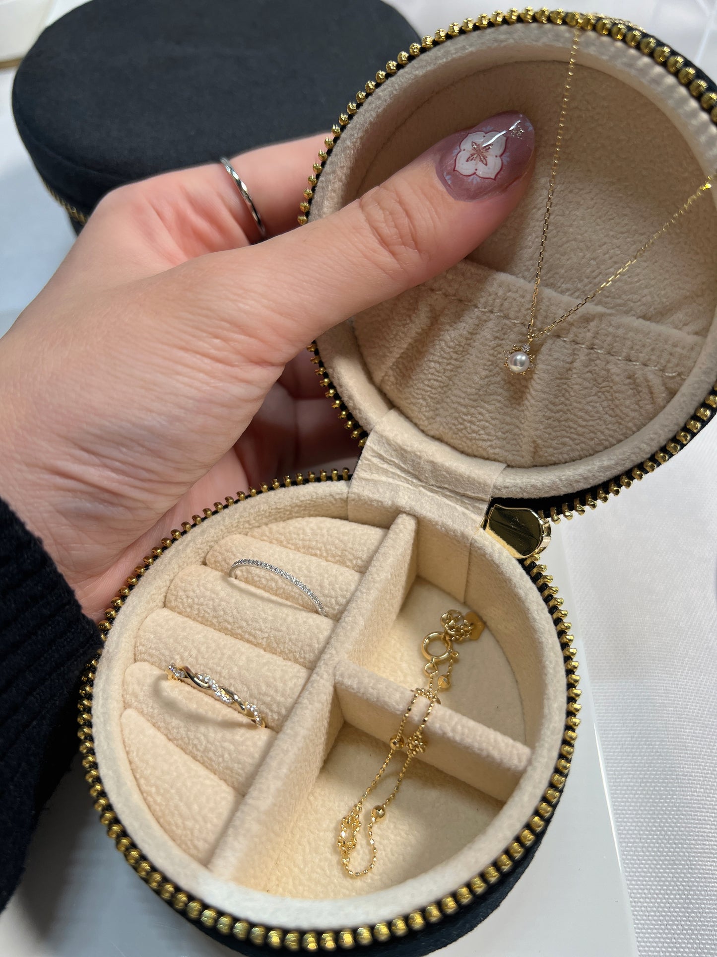 Mikado首飾收納盒 Mikado Black Velvet Jewellery Storage Case