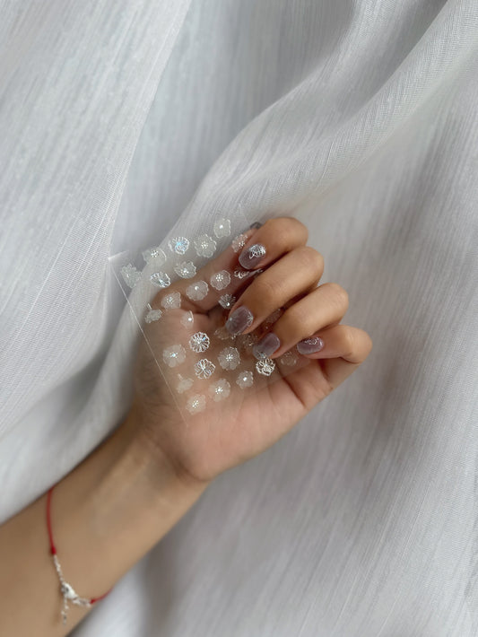 Blossom Shadow Nail Stickers 重影繁花造型小貼紙