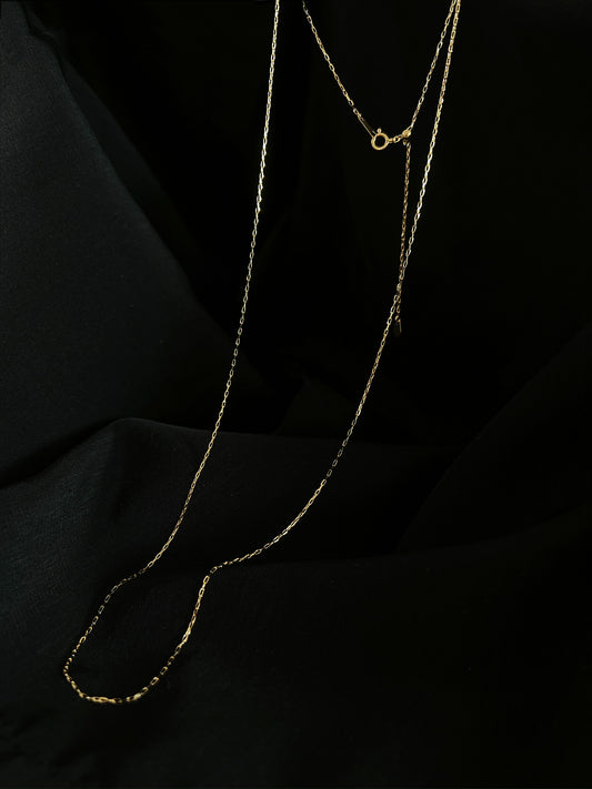 16Gemini- 18K Solid Gold Chain Necklace