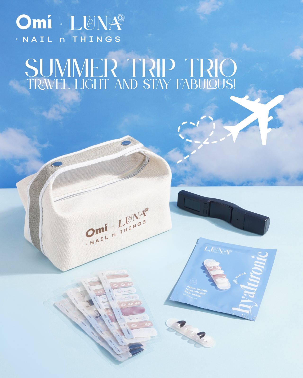 Nail n Things x Omi x Luna   - 旅行輕美套組  Travel Glam Pack