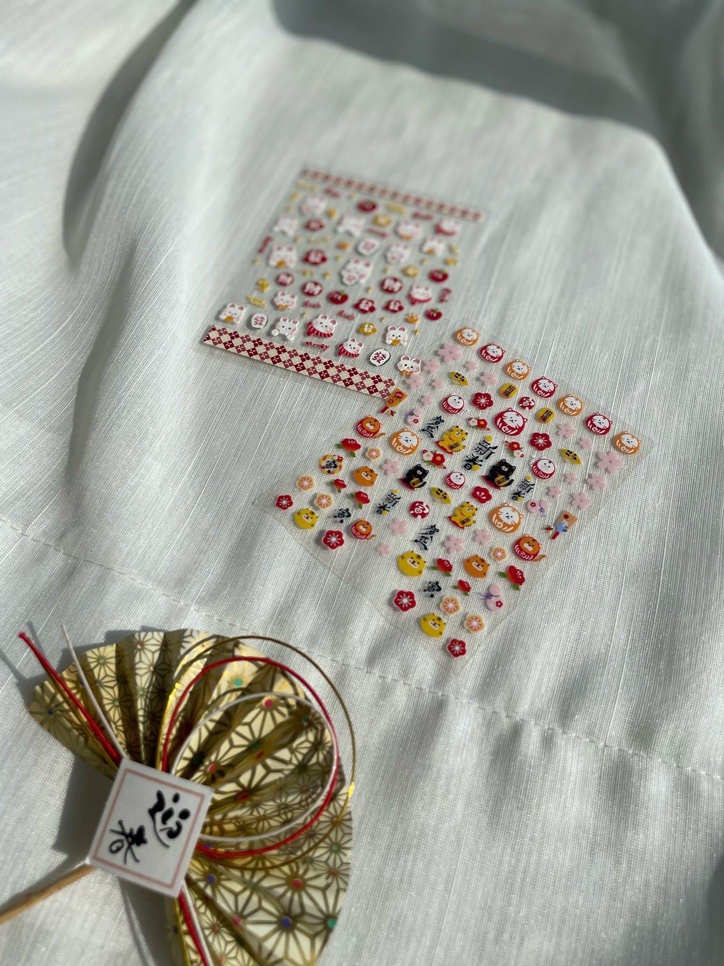 New Year Neko Nail Stickers 新春貓翁造型小貼紙