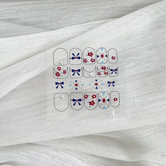 British Style Nail Stickers 英倫風情造型小貼紙