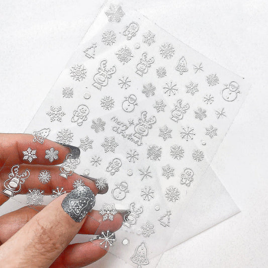 Snow Flake Nail Sticker 雪花紛飛造型小貼紙