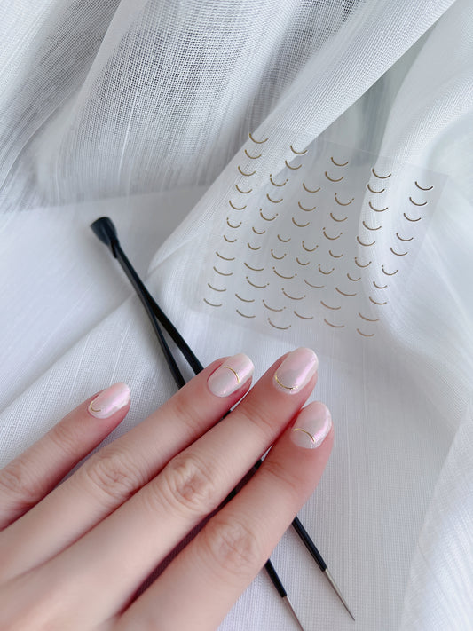 Golden Smile Nail Stickers 微笑金造型小貼紙