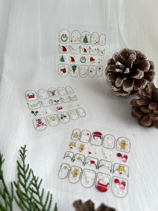 Warm X'mas Nail Stickers 溫暖聖誕造型小貼紙