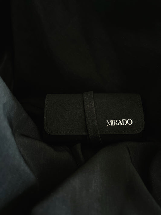 Mikado首飾收納卷卷包 Mikado Black Suede Jewellery Storage Roll Bag